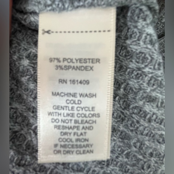 Greige women’s waffle knit midi dress in heather gray, size S - Picture 4 of 5